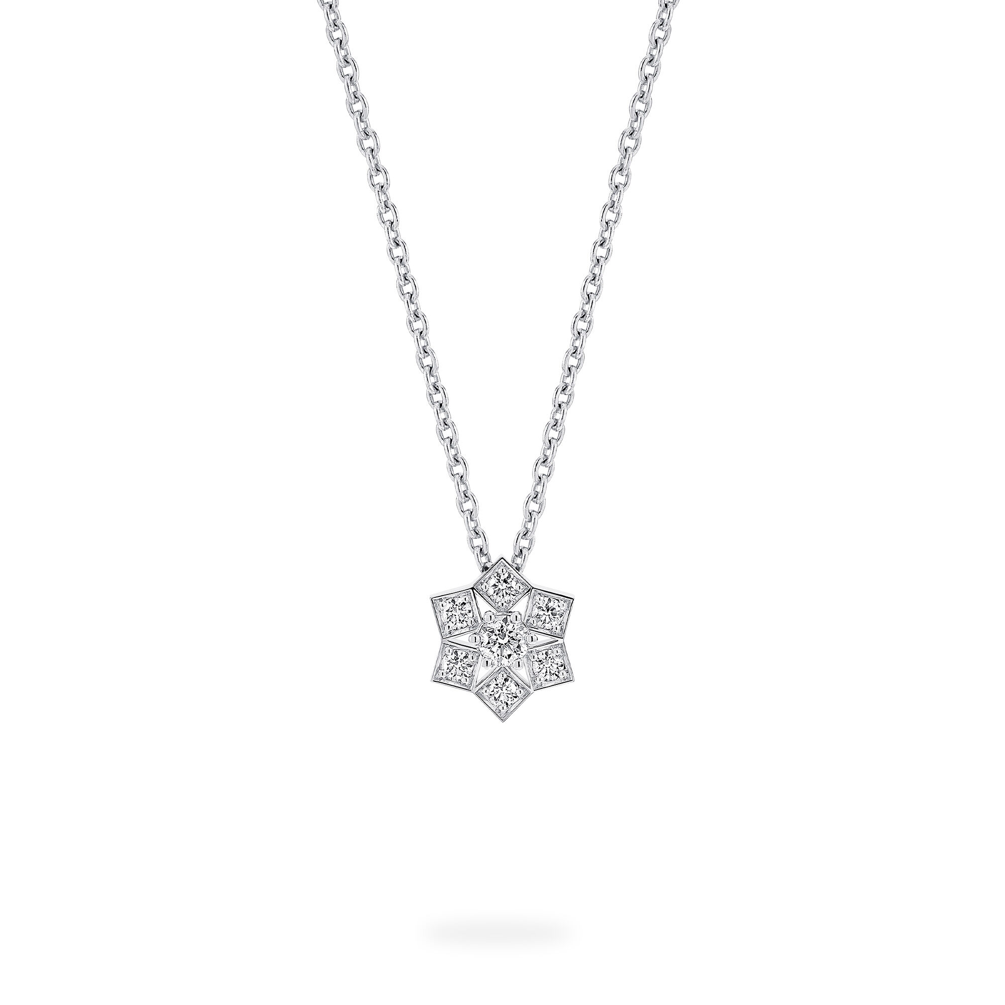 Birks Snowflake White Gold Pendant Small Maison Birks